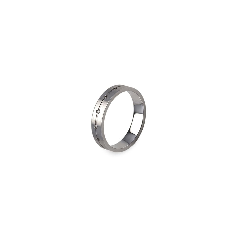 Aliança de Casamento Ouro e Diamantes Eternis WM42-W-D-19K