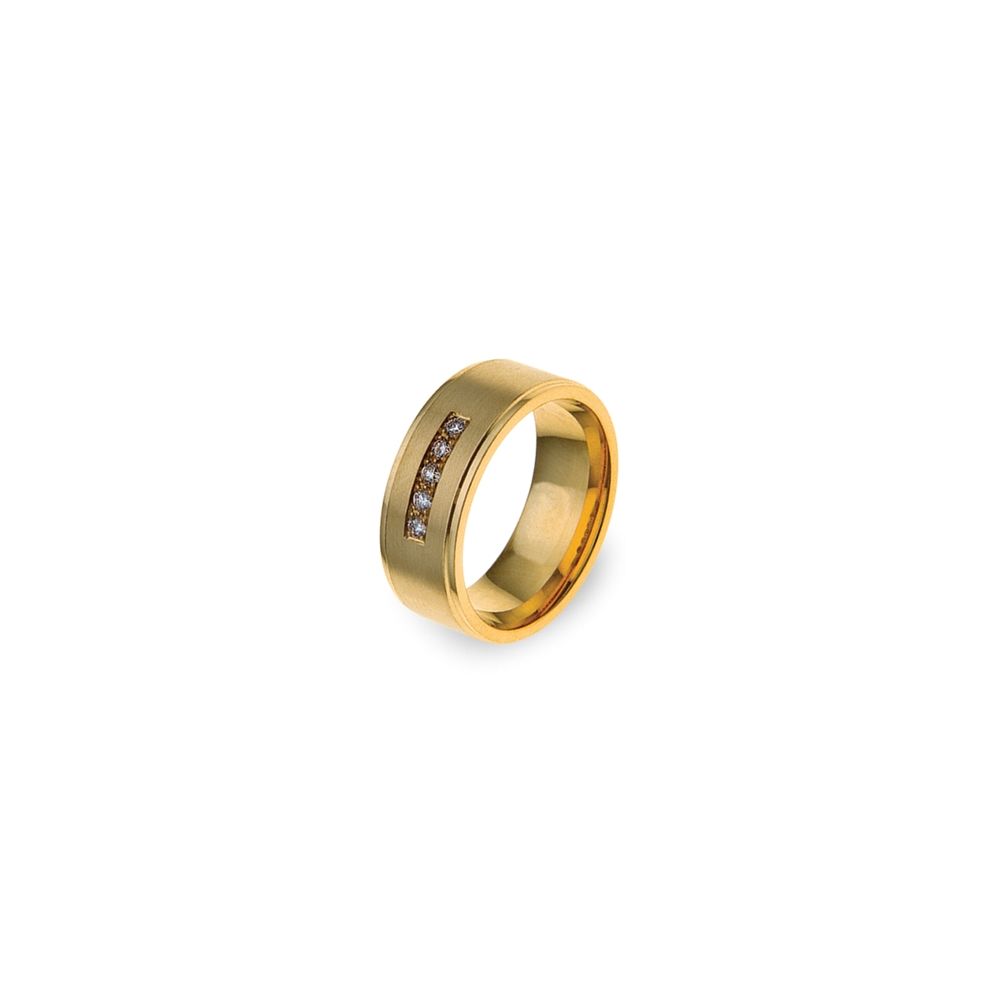 Aliança de Casamento Ouro e Diamantes Eternis WX31-Y-D-19K