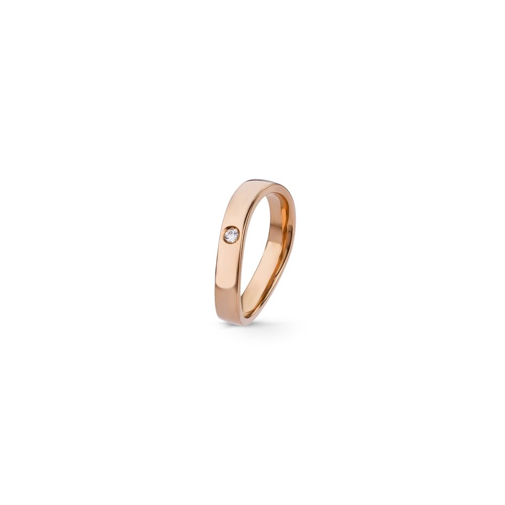 Aliança de Casamento Ouro e Diamante Eternis EX1A4R-D-19K