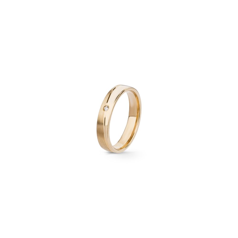 Aliança de Casamento Ouro e Diamante Eternis EX1D4Y-D-19K
