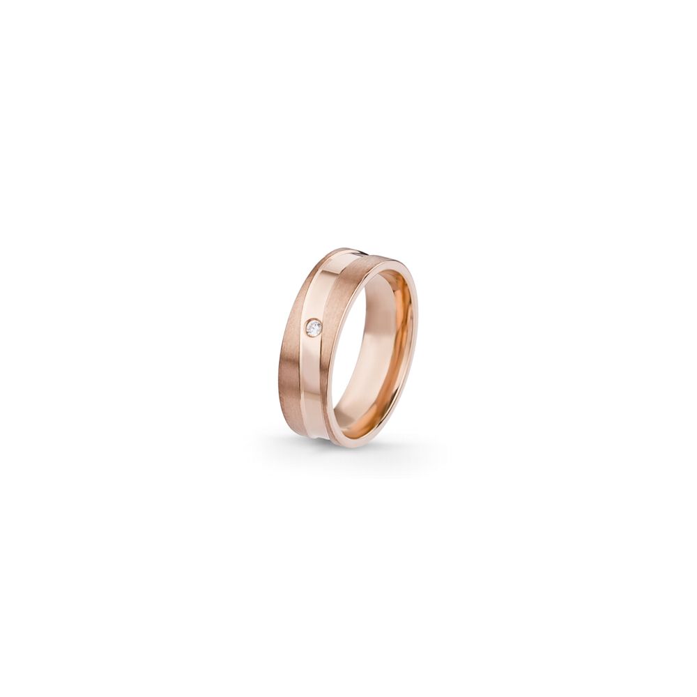 Aliança de Casamento Ouro e Diamante Eternis EX2B6R-D-19K