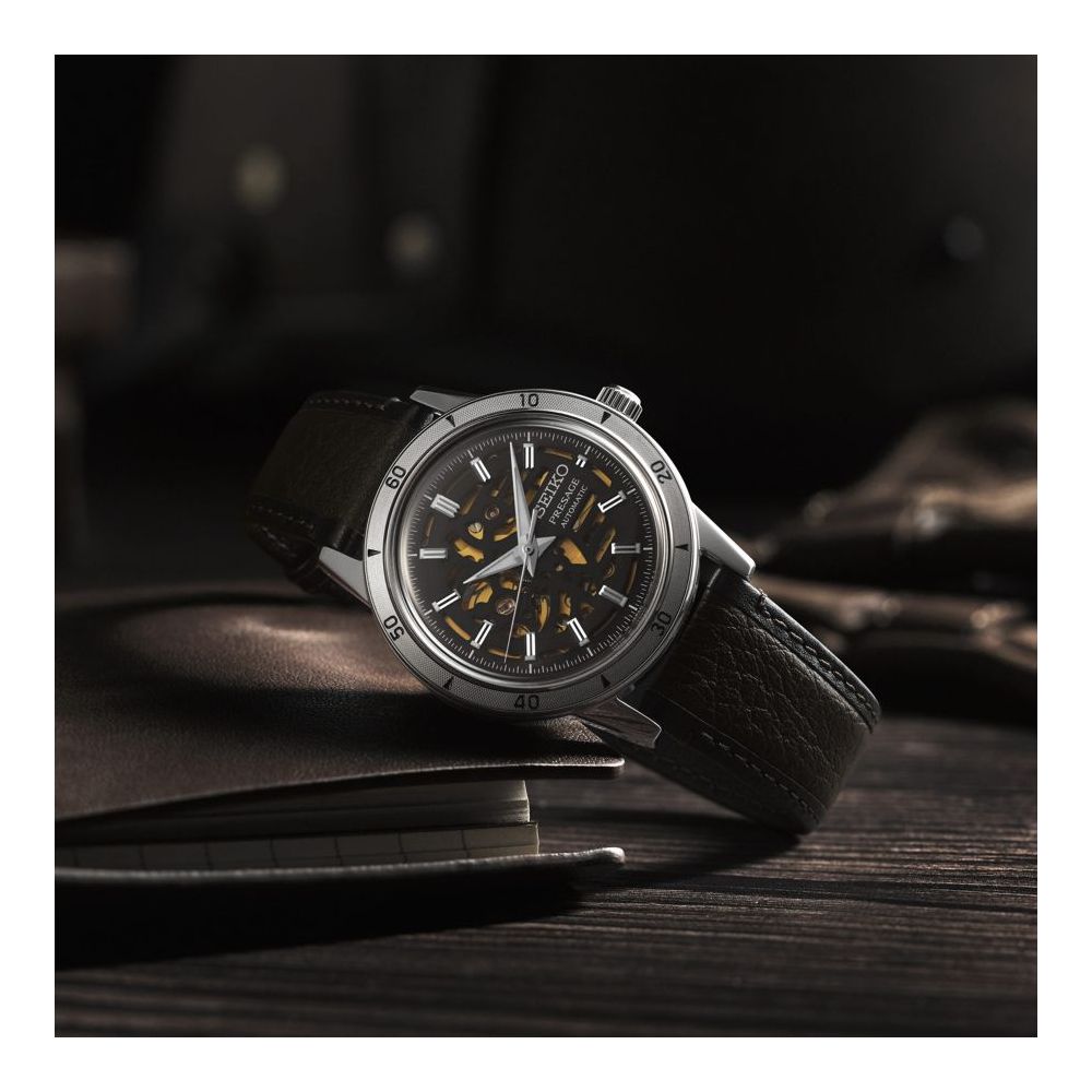 Rélogio Seiko Presage Style 60's Skeleton SSA461J1