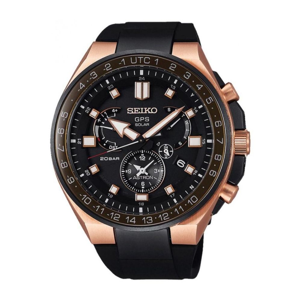 Relógio Seiko Astron GPS Dual Time Executive Sports SSE170J1