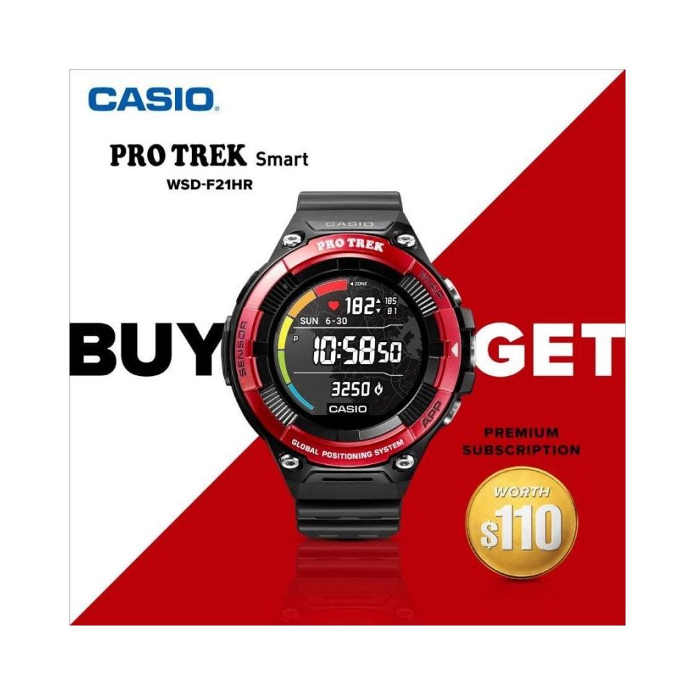 Relógio Casio Pro Trek Smart WSD-F21HR-RDBGE Zagari