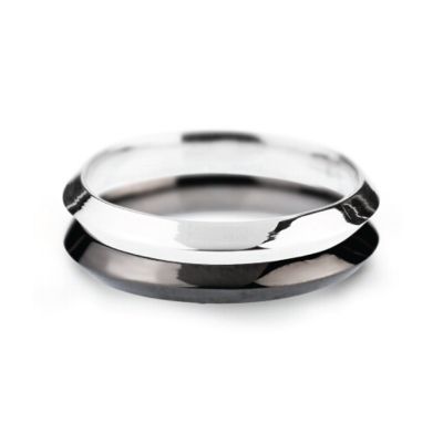 Aliança de Namoro/compromisso Prata I Love Silver Design ILS1022