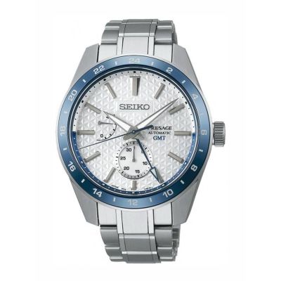 Relógio Seiko Presage Sharp Edged Series GMT 140º Aniversário Edição Limitada SPB223J1