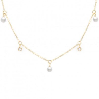 Colar Unike Jewellery Multiple Pearls Gold UK.CL.1204.0256